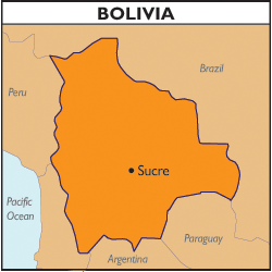 Map of Bolivia